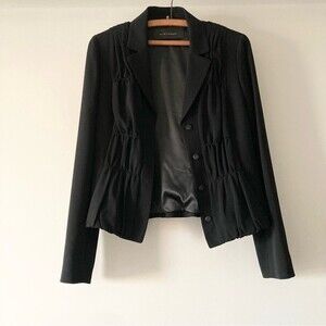 Elie Tahari‎ Ruffle Black Blazer 8